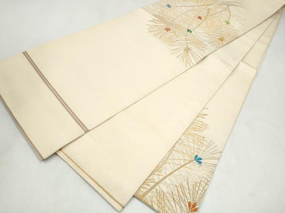平和屋着物●龍村美術織物　たつむら　六通柄袋帯　慶松錦　金糸　正絹　逸品　CABL9890hy