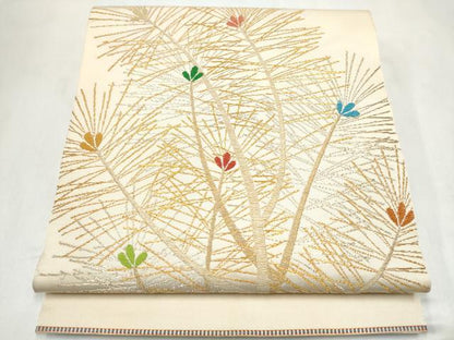 平和屋着物●龍村美術織物　たつむら　六通柄袋帯　慶松錦　金糸　正絹　逸品　CABL9890hy
