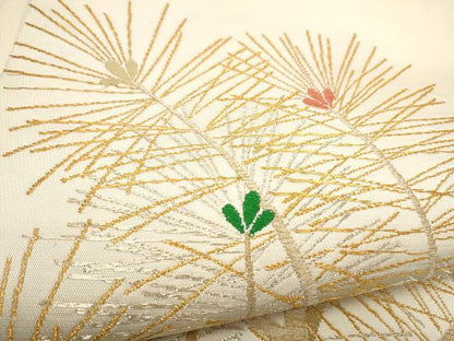 平和屋着物●龍村美術織物　たつむら　六通柄袋帯　慶松錦　金糸　正絹　逸品　CABL9890hy