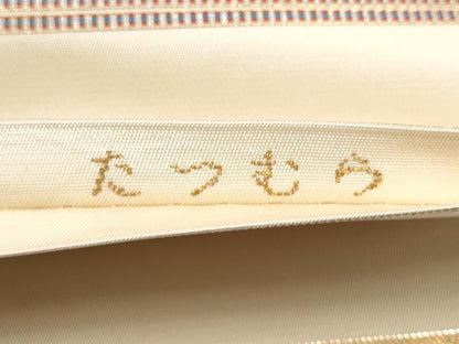 平和屋着物●龍村美術織物　たつむら　六通柄袋帯　慶松錦　金糸　正絹　逸品　CABL9890hy