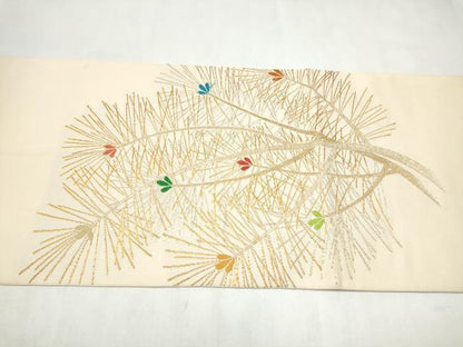 平和屋着物●龍村美術織物　たつむら　六通柄袋帯　慶松錦　金糸　正絹　逸品　CABL9890hy