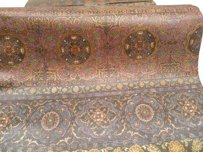 平和屋着物●六通柄袋帯　横段花唐草文　金糸　正絹　逸品　未使用　CABL9894hy