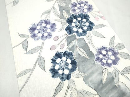 平和屋着物●六通柄袋帯　枝花文　正絹　逸品　CABL9904hy