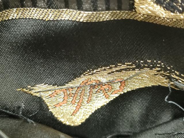 平和屋着物●ファッションデザイナー　コシノアヤコ　六通柄袋帯　花唐草文　金糸　正絹　逸品　CABL9905hy