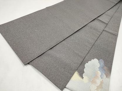 平和屋着物●爪搔き本綴れ　太鼓柄袋帯　雲重ね文　金銀糸　正絹　逸品　CABL9914hy