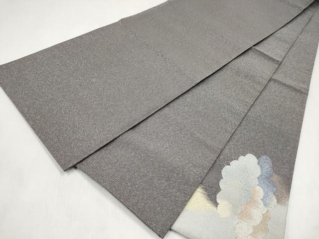 平和屋着物●爪搔き本綴れ　太鼓柄袋帯　雲重ね文　金銀糸　正絹　逸品　CABL9914hy