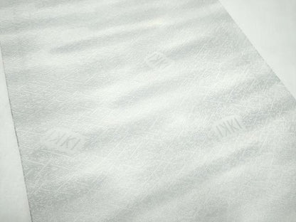 平和屋着物●IKKI流　斉藤一騎　京都の名門ブランド　銀花仙　全通柄袋帯　霞文　銀通し地　正絹　逸品　CABL9921hy