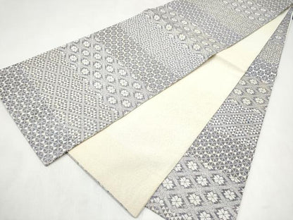 平和屋着物●全通柄袋帯　花菱文　正絹　逸品　CABL9922hy
