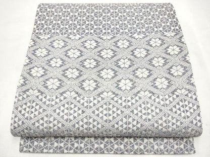 平和屋着物●全通柄袋帯　花菱文　正絹　逸品　CABL9922hy