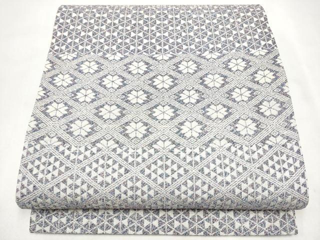 平和屋着物●全通柄袋帯　花菱文　正絹　逸品　CABL9922hy