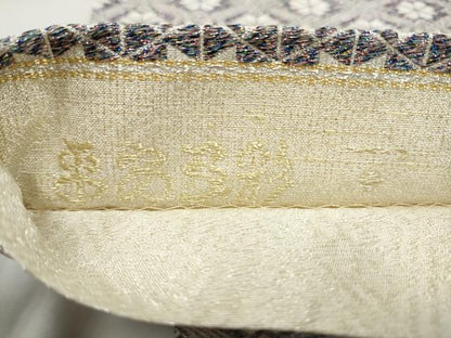 平和屋着物●全通柄袋帯　花菱文　正絹　逸品　CABL9922hy