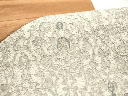 平和屋着物●中国三大刺繍　総相良刺繍　太鼓柄袋帯　紬地　切嵌　更紗花文　正絹　逸品　CABL9924hy
