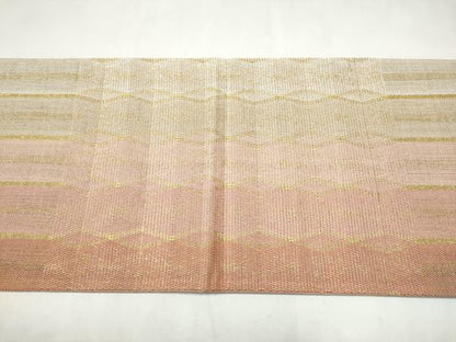 平和屋着物●太鼓柄袋帯　菱間道　金糸　正絹　逸品　CABL9937hy