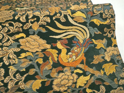 平和屋着物●紋屋井関　御寮織　六通柄袋帯　花鳥文　金糸　正絹　逸品　CABL9944hy