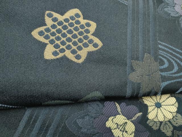平和屋着物●全通柄　京袋帯　流水花文　CABL9956hy
