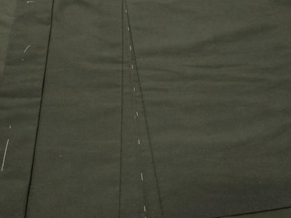 平和屋着物＃男性　長羽織　黒地　正絹　逸品　未使用　CABM0013in