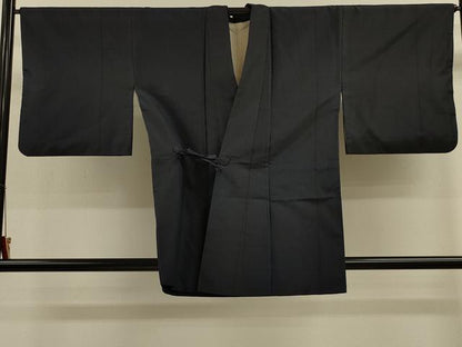平和屋着物＃本場縞大島紬　道中着　間道　正絹　逸品　CABM0047in
