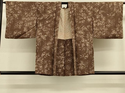 平和屋着物＃羽織　ろうけつ染め　枝葉文　正絹　逸品　CABM0048in