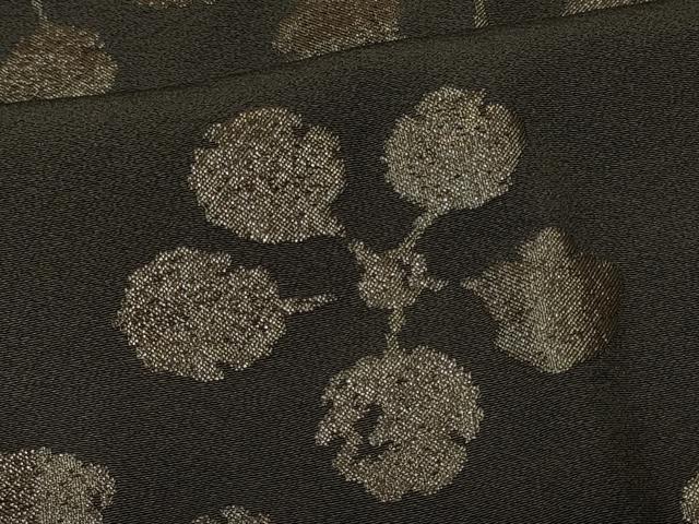 平和屋着物＃道行コート　舞花文　黒地　正絹　逸品　CABM0051in
