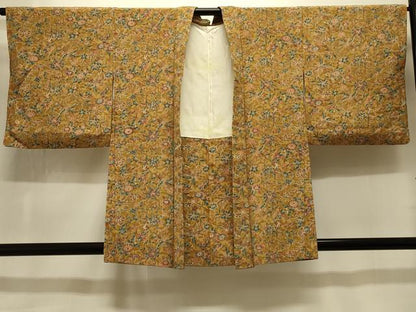 平和屋着物＃羽織　更紗花文　正絹　逸品　CABM0081in