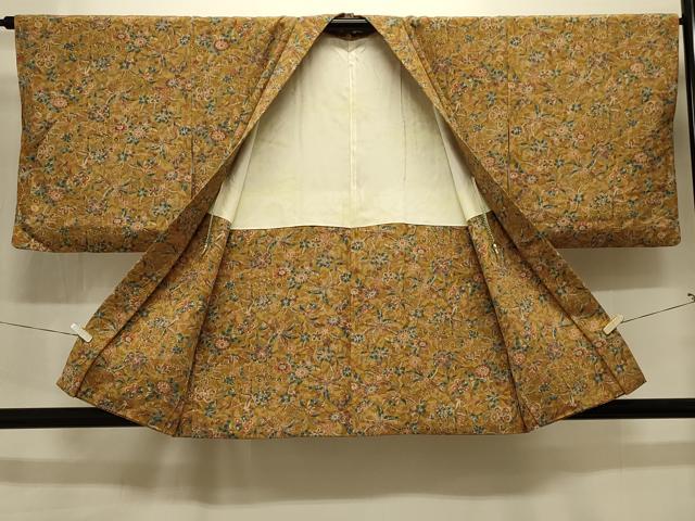 平和屋着物＃羽織　更紗花文　正絹　逸品　CABM0081in