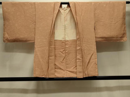 平和屋着物＃羽織　色無地　草花地紋　一斤染色　正絹　逸品　未使用　CABM0082in