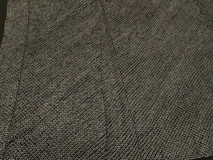 平和屋着物＃羽織　総絞り　黒地　正絹　逸品　CABM0090in