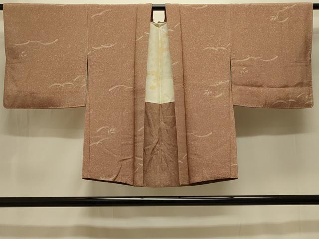 平和屋着物＃羽織　芝草文　正絹　逸品　CABM0092in