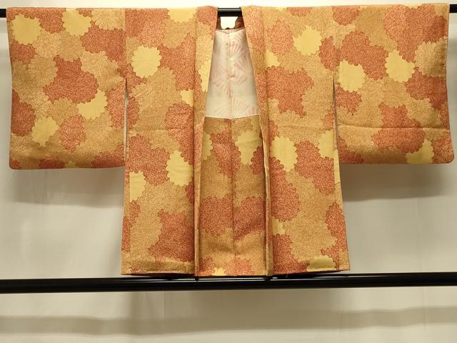 平和屋着物＃羽織　地紋起こし　菊文　正絹　逸品　CABM0093in