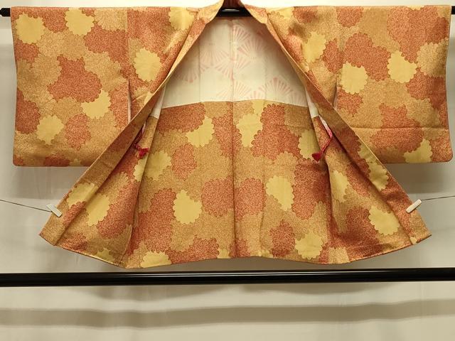 平和屋着物＃羽織　地紋起こし　菊文　正絹　逸品　CABM0093in
