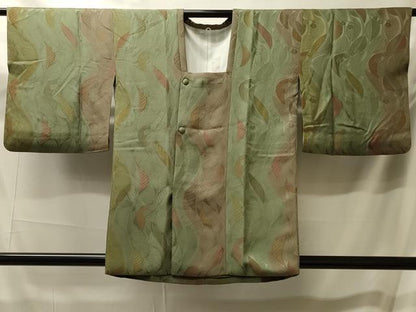 平和屋着物＃道行コート　枝葉間道　正絹　逸品　CABM0100in