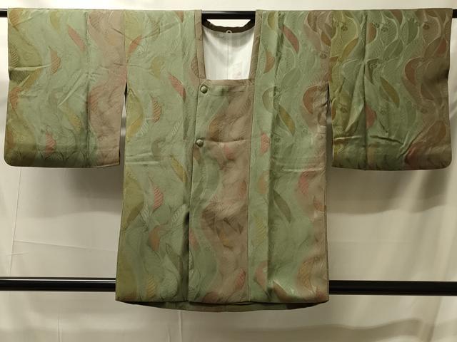 平和屋着物＃道行コート　枝葉間道　正絹　逸品　CABM0100in
