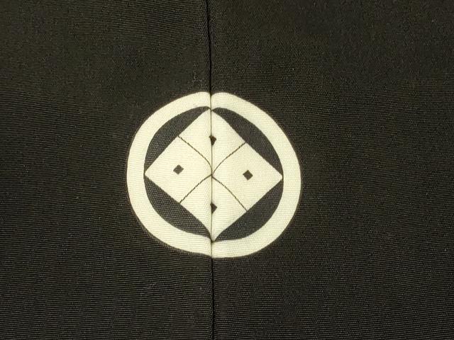 平和屋着物＃男性　羽織　黒紋付き　正絹　逸品　CABM0125in