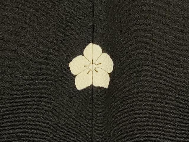 平和屋着物＃羽織　寿光織　菊づくし　黒地　金銀糸　正絹　逸品　CABM0129in