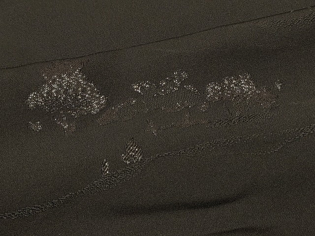 平和屋着物＃羽織　風景文　黒地　銀糸　正絹　逸品　未使用　CABM0145in