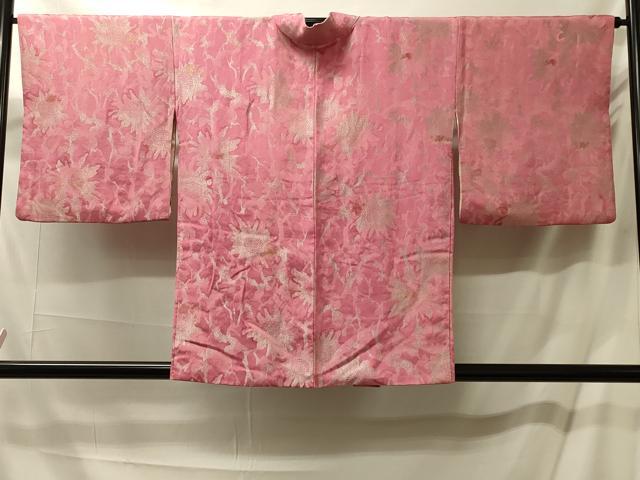 平和屋着物＃羽織　寿光織　枝花文　金銀糸　正絹　逸品　CABM0174in