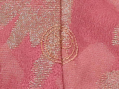 平和屋着物＃羽織　寿光織　枝花文　金銀糸　正絹　逸品　CABM0174in