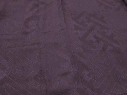 平和屋着物＃道行コート　紗綾形文様　ロング丈　正絹　逸品　CABM0175in