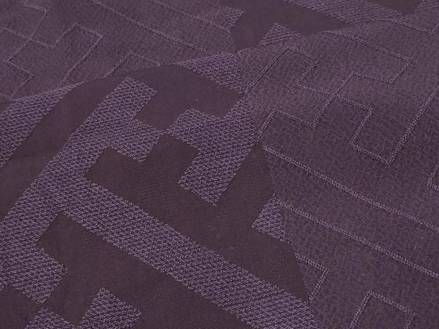 平和屋着物＃道行コート　紗綾形文様　ロング丈　正絹　逸品　CABM0175in