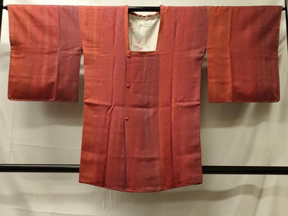 平和屋着物＃道行コート　作家物　縞　暈し染め　やまと誂製　正絹　逸品　未使用　CABM0183in