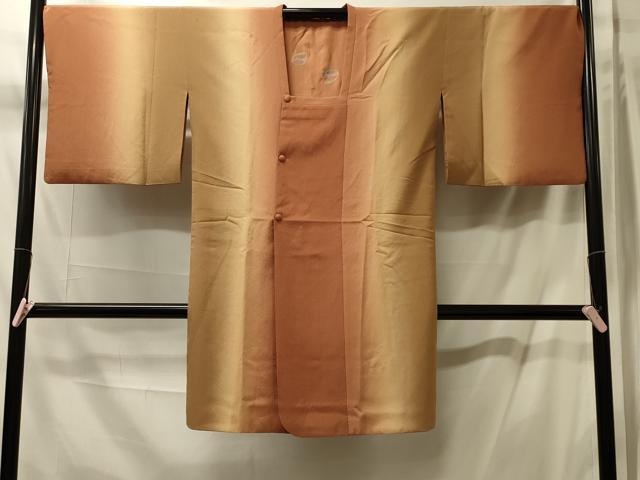 平和屋着物＃道行コート　間道　暈し染め　ロング丈　正絹　逸品　CABM0186in