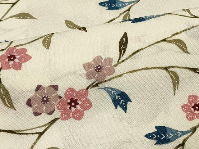 平和屋着物＃羽織　枝花文　正絹　逸品　未使用　CABM0188in