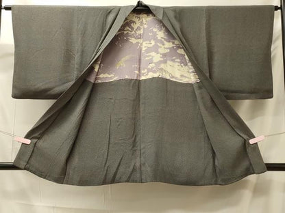 平和屋着物＃羽織　笹竹文　正絹　逸品　CABM0193in