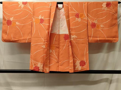 平和屋着物＃羽織　地紋起こし　草花文　正絹　逸品　未使用　CABM0194in