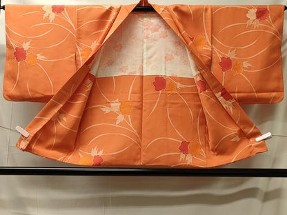 平和屋着物＃羽織　地紋起こし　草花文　正絹　逸品　未使用　CABM0194in