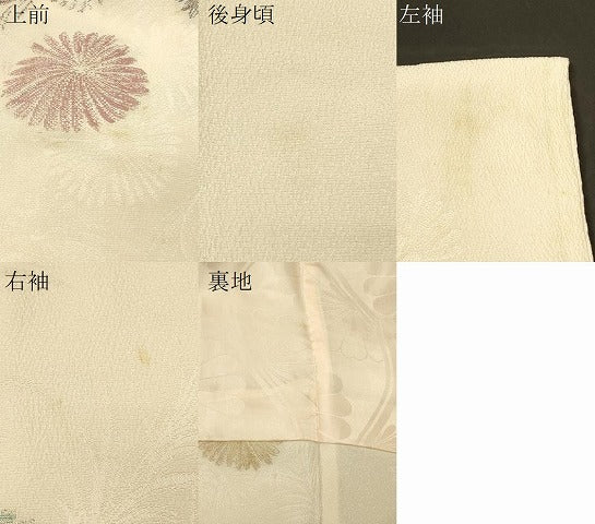 平和屋着物＃羽織　寿光織　菊文　金糸　正絹　逸品　未使用　CABM0195in