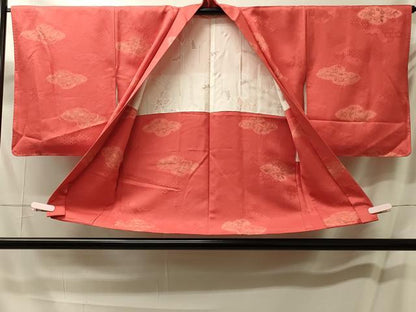 平和屋着物＃羽織　絞り　地紋起こし　雲取り花文　正絹　逸品　未使用　CABM0196in