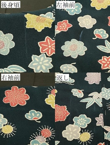 平和屋着物＃羽織　草花文　正絹　逸品　未使用　CABM0198in