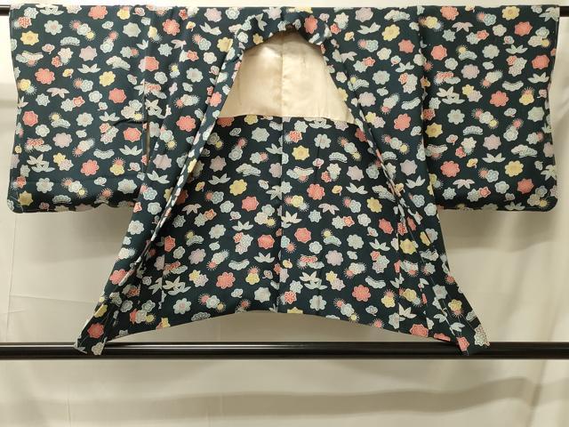 平和屋着物＃羽織　草花文　正絹　逸品　未使用　CABM0198in