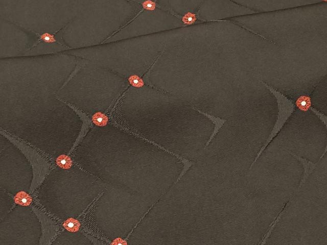 平和屋着物＃道行コート　霞文　黒地　正絹　逸品　CABM0200in